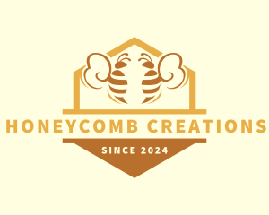 Beekeeping Apiary Hive logo design