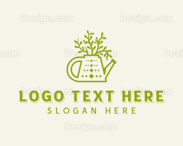 Watering Can Planting Logo