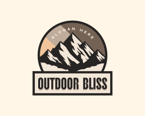 Adventure Mountain Peak logo design