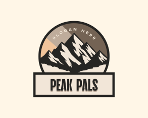 Adventure Mountain Peak logo design