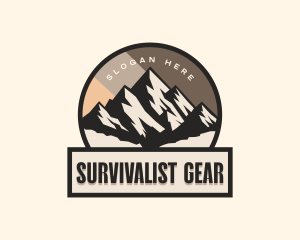 Adventure Mountain Peak logo design