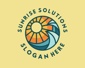 Summer Sun Waves logo design