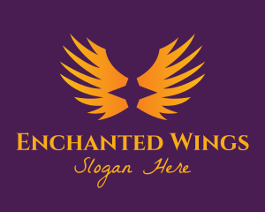 Orange Star Wings logo design