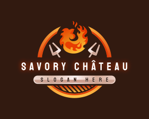 Smoked Grill Roasted Chicken logo design