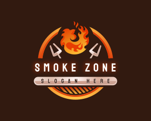 Smoked Grill Roasted Chicken logo design