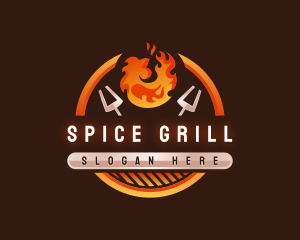 Smoked Grill Roasted Chicken logo design