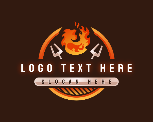 Smoked logo example 1