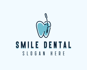 Tooth Dentist Orthodontics logo design