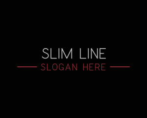 Modern Slim Minimalist logo design