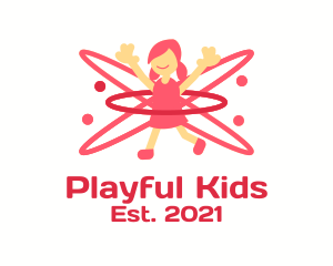 Young Child Playing  logo design