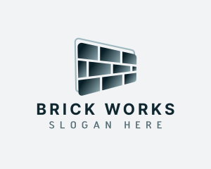 Tile Brick Masonry logo design