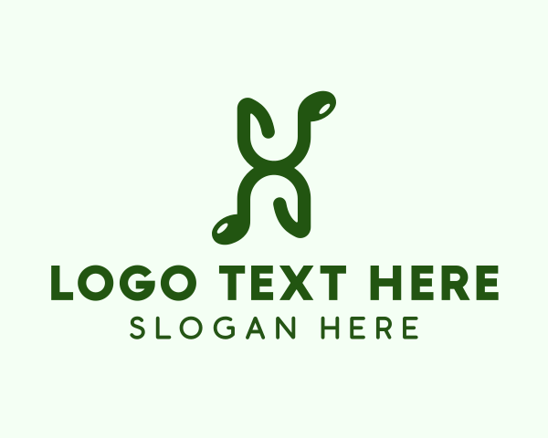 Letter X logo example 1