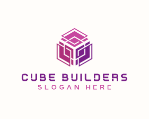 Artificial Intelligence Cube logo design