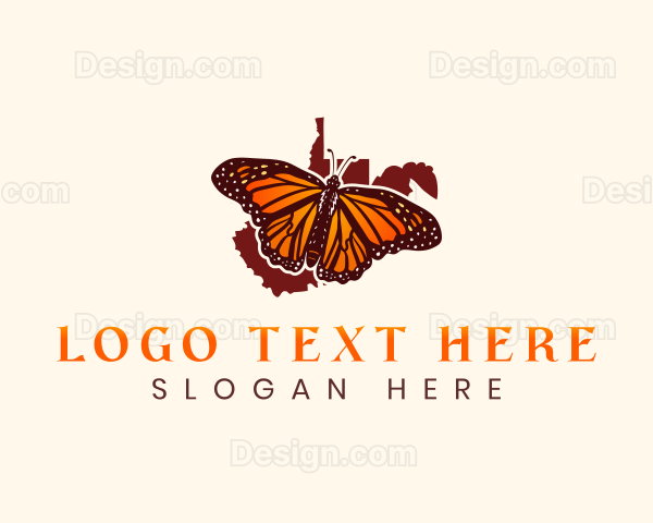 West Virginia Butterfly Nature Logo