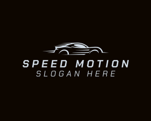 Fast Gray Sports Car logo design