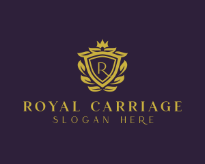 Wreath Royal Shield logo design