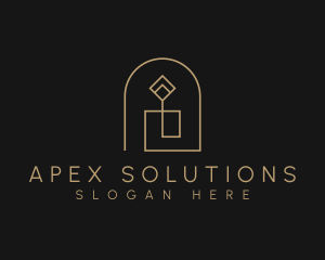 Geometric Candle Light logo design