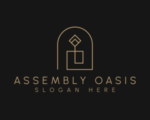 Geometric Candle Light logo design