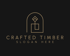 Geometric Candle Light logo design