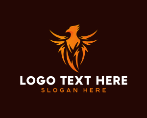 Mythical Phoenix Bird logo