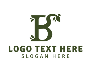 Green Leafy B logo