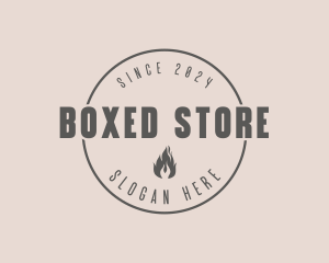 Fire Store Business logo design