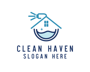 House Cleaning Sanitation logo design