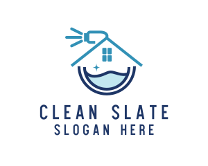 House Cleaning Sanitation logo design