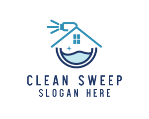 House Cleaning Sanitation logo design