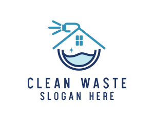 House Cleaning Sanitation logo design