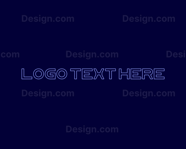 Futuristic Digital Techno Logo
