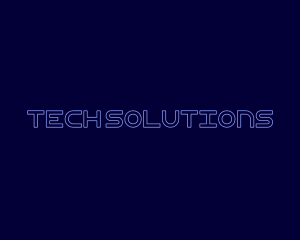 Futuristic Digital Techno Logo