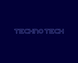 Futuristic Digital Techno logo