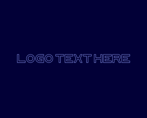 Title - Futuristic Digital Techno logo design