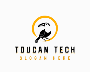 Swoosh Toucan Bird logo design