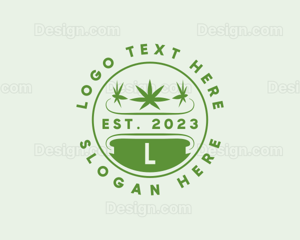 Marijuana Plant Dispensary Logo