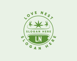 Marijuana Plant Dispensary  Logo