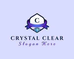 Diamond Ribbon Jewelry logo design