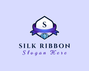 Diamond Ribbon Jewelry logo design