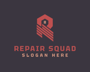 House Roof Maintenance Repair logo design