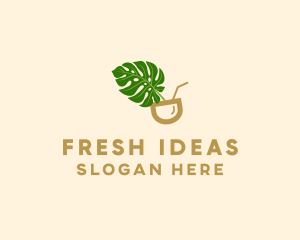 Natural Fresh Drink logo design