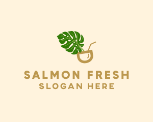 Natural Fresh Drink logo design