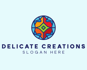 Elegant Stained Glass  logo design