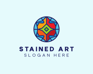 Elegant Stained Glass  logo design