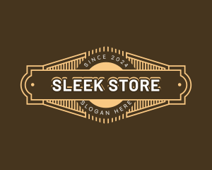 Store Business Hipster logo design