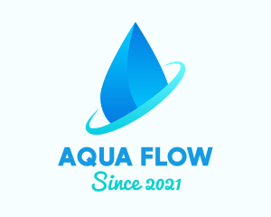 Modern Water Drop logo design