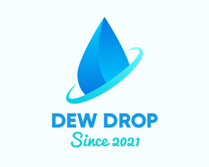 Modern Water Drop logo