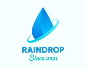 Modern Water Drop logo