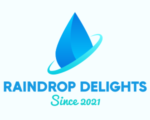 Modern Water Drop logo
