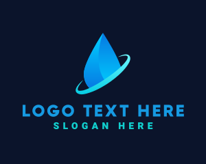 Modern Water Drop logo